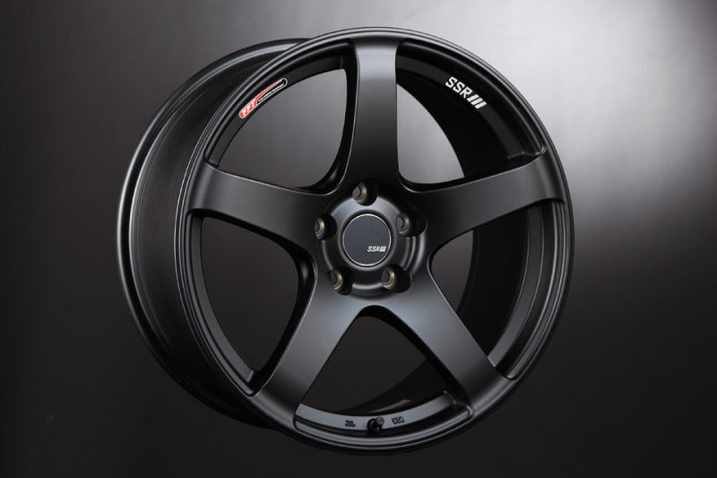 SSR GTV01 18x8.0 5x114.3 35mm Offset Flat Black Wheel RSX / Civic FD FA / SC300 SC400 - T418800+3505GMB