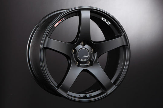 SSR GTV01 18x8.0 5x114.3 35mm Offset Flat Black Wheel RSX / Civic FD FA / SC300 SC400 - T418800+3505GMB