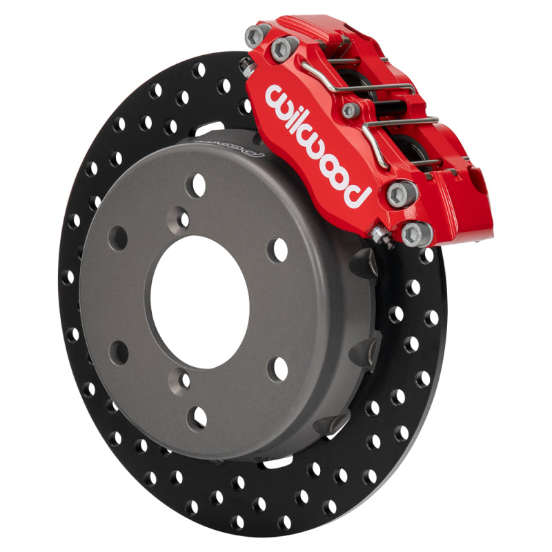 Wilwood 2024 Can Am Maverick Front Brake Kit 11.60in Drilled - Red - 140-17946-DR