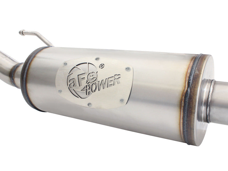 aFe MACHForce XP 2.5in SS-409 Cat-Back Exhaust 07-16 Jeep Wrangler (JK) V6-3.6L/3.8L (2-4 Door) - 49-48055