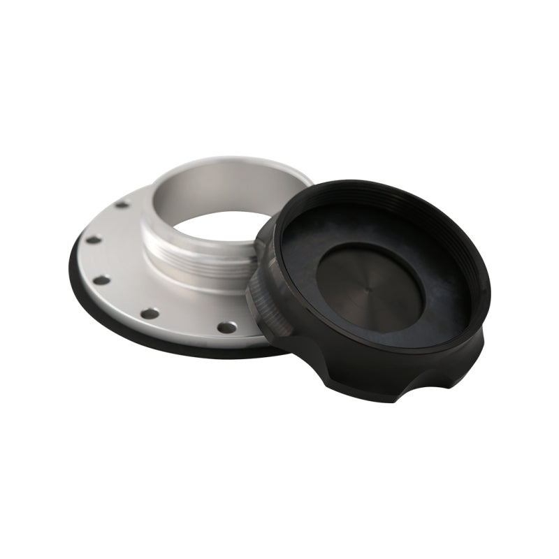 Aeromotive Fill Cap - Screw-On - 3in - Flanged - 6-Bolt - Black - 18730