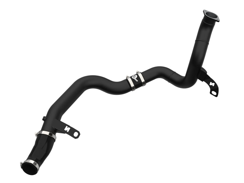 aFe 19-22 Hyundai Veloster N BladeRunner 2-1/4in to 2-1/2in Aluminum Hot Charge Pipe - Black - 46-20768-B
