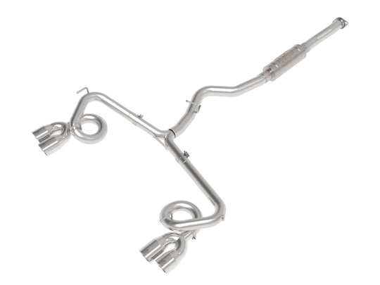 aFe Subaru WRX/STi 15-21 H4-2.0/2.5L Takeda 3in to 2-1/2in Stnlss Cat-Back Exhaust w/ Polished Tip - 49-36810-P