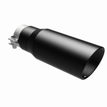 Load image into Gallery viewer, MagnaFlow Tip Stainless Black Coated Single Wall Round Single Outlet 5in Dia 3.5in Inlet 14.5in L - 35237