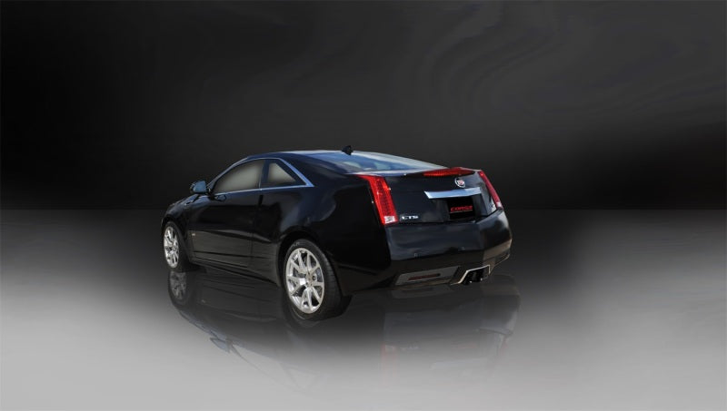 Corsa 2011-2015 Cadillac CTS Coupe V 6.2L V8 Black Sport Axle-Back Exhaust - 14942BLK