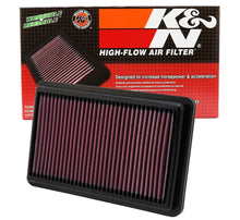 Load image into Gallery viewer, K&amp;N Replacement Air Filter 10.188in O/S Length x 6.375in O/S Width x 1.063in H for 12 Honda Civic Si - 33-2473