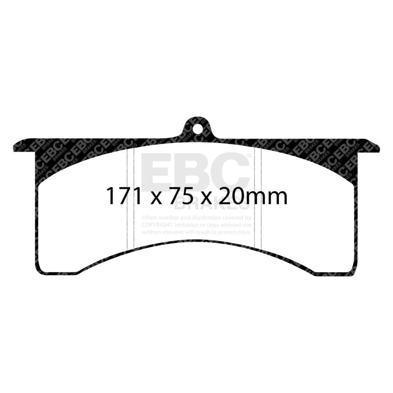 EBC Racing Wilwood Grand National GN4/6R 7520 SR-21 Sintered Race Front Brake Pads - DP81148.20SR21