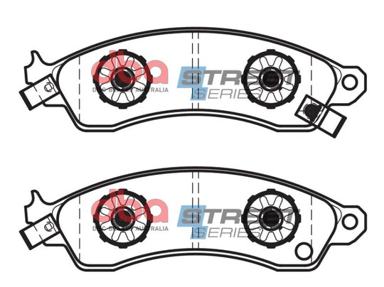 DBA 85-92 Chevrolet Camaro (w/Performance Package) Front Street Series Brake Pads - DB1353SS