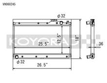 Load image into Gallery viewer, Koyo 89-97 Mazda MX-5 Miata 1.6/1.8L (MT) Radiator - VH060245