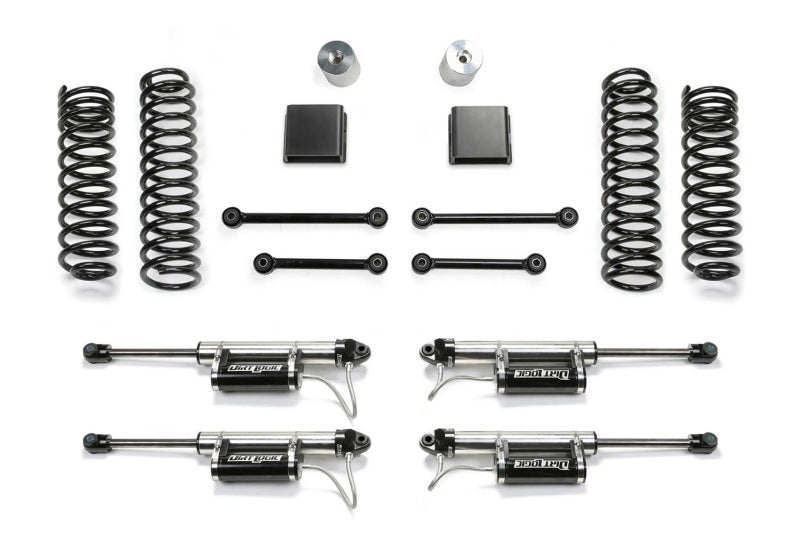 Fabtech 20-21 Jeep JT 4WD Gas 3in Sport Ii System w/Dl Resi - K4164DL