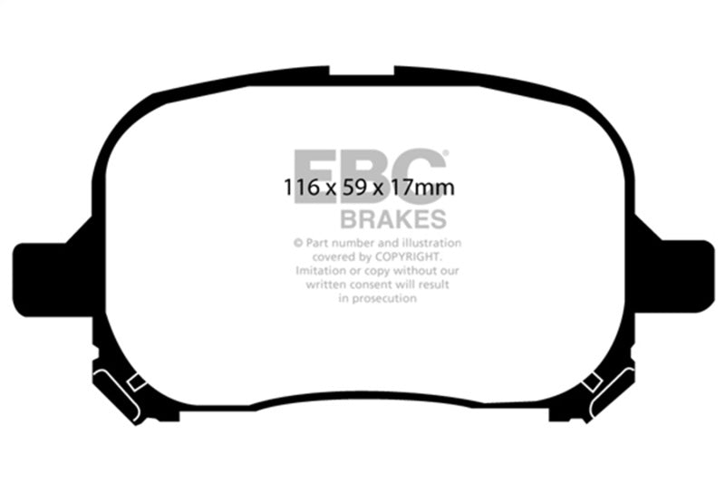 EBC 97-99 Lexus ES300 3.0 Greenstuff Front Brake Pads - DP21133
