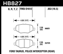 Load image into Gallery viewer, Hawk 13-16 Ford Taurus SHO HPS 5.0 Rear Brake Pads - HB827B.653