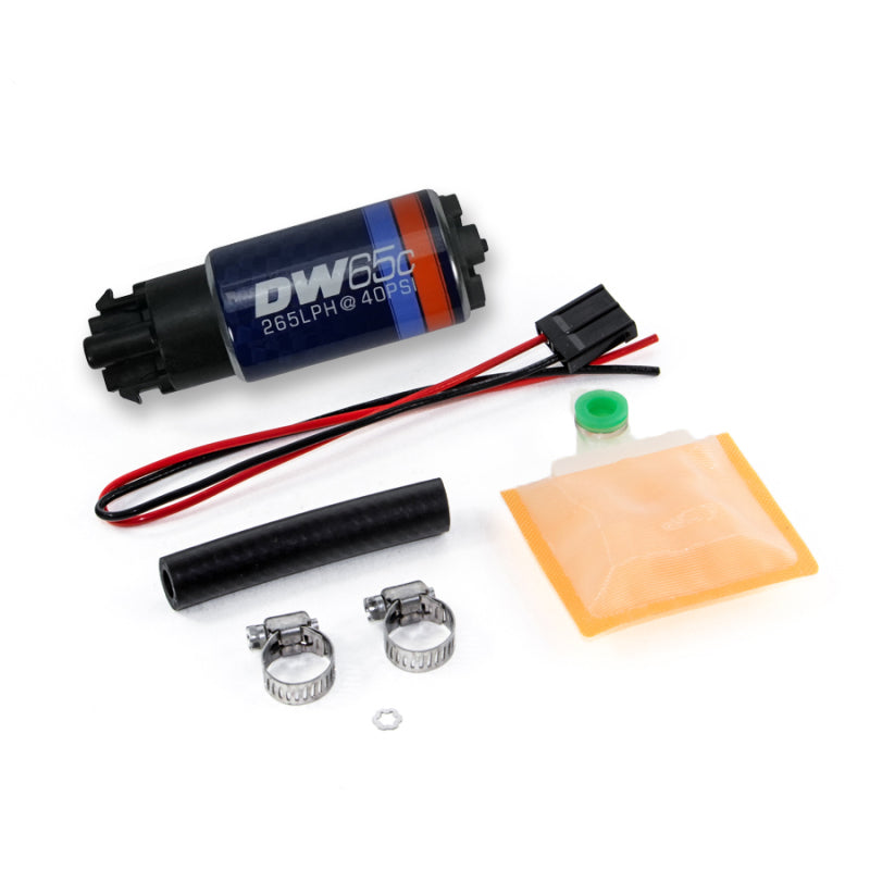 DeatschWerks 265 LPH Compact In-Tank Fuel Pump w/ Clips & Universal Install Kit - 9-652-1000