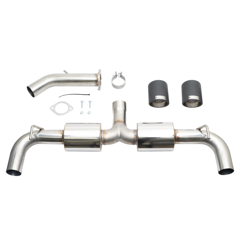 Injen 19-22 Hyundai Veloster N L4 2.0L Turbo Performance SS Axle Back Exhaust System - Carbon Tips - SES1343ABCF