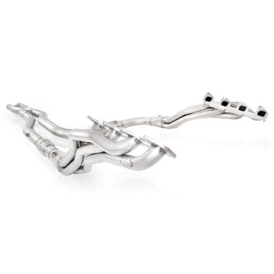 Stainless Works 2010-14 Ford F-150 Raptor 1-7/8in Primaries 3in High-Flow Cats X-Pipe - FTR11HCATSC