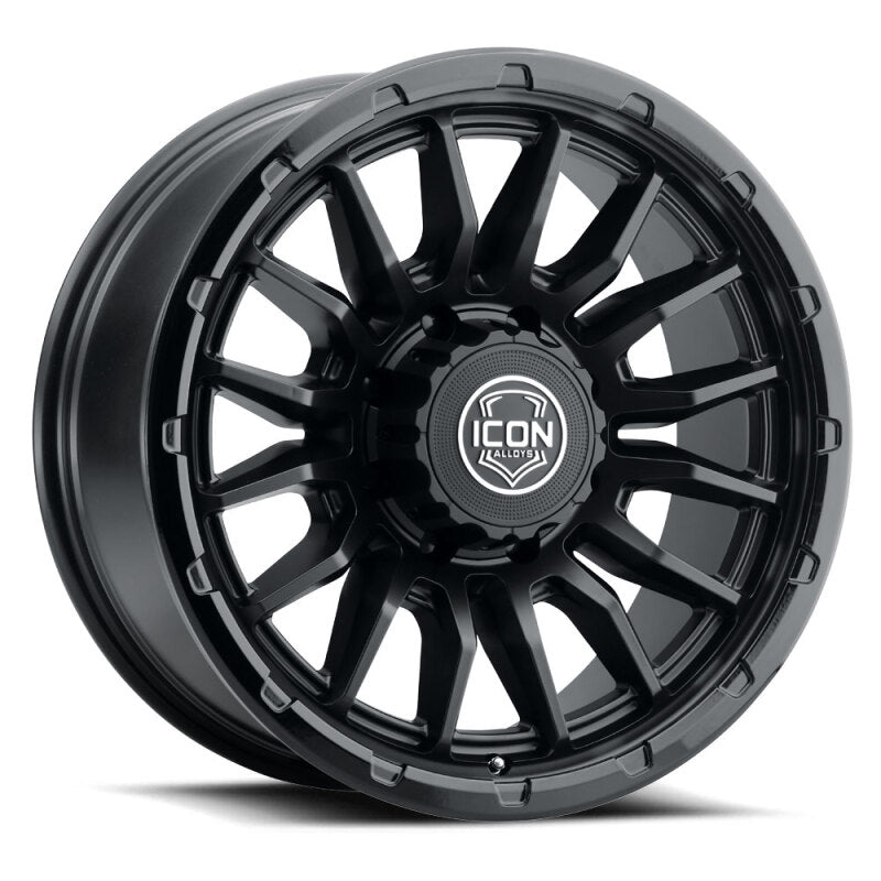 ICON Alloys Cajon 20x9 / 8x180 / 12mm / 5.5in BS Double Black Wheel - 8320908955DB