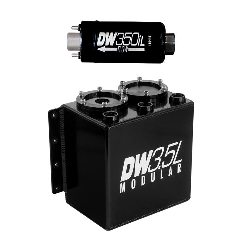 DeatschWerks 3.5L Modular Surge Tank (Incl. 1 DW350iL In-Line Fuel Pump) - 6-351-35ST