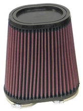 Load image into Gallery viewer, K&amp;N Universal Rubber Filter Dual Flange Oval Tprd 3.75in Base O/S W x 3.438in Top O/S W x 6.75in H - RU-4710
