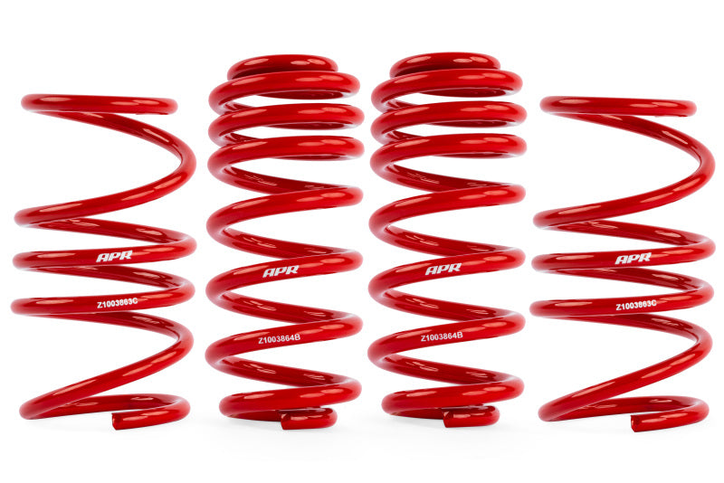 APR 22-26 Volkswagen Golf R (MK8) Lowering Springs - Red - SUS00017