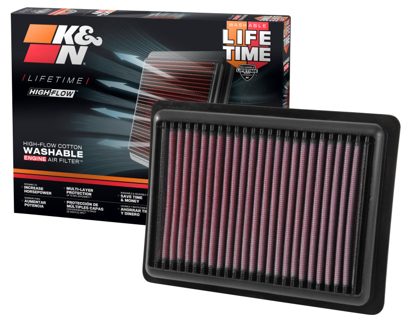K&N 16-18 Chevrolet Spark L4-1.4L F/I Replacement Drop In Air Filter - 33-5043