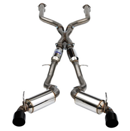 Invidia 2022+ Nissan Z 70mm N1 Cat Back Exhaust - Black Tips - HS22N4Z7GD1SBL