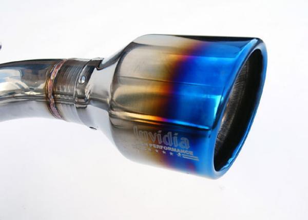 Invidia Subaru BRZ / Scion FRS Q300 w/ Rolled Titanium Tips Cat- Back Exhaust (Blue Edge) - HS12SSTG3T