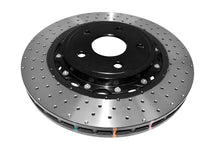 Load image into Gallery viewer, DBA 06-10 Jeep Grand Cherokee SRT8 Front 5000 Series Cross Drilled Rotor w/Black Hat - DBA52532BLKXD