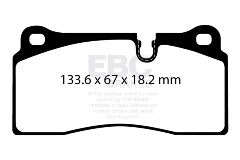 EBC 2018+ BMW M2 Competition 3.0TT Redstuff Rear Brake Pads - DP32425C