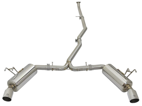 aFe POWER Takeda 16-17 Honda Civic I4-1.5L (t) 2.25-2.5in 304 SS CB Dual-Exit Exhaust Polish Tip - 49-36615-P
