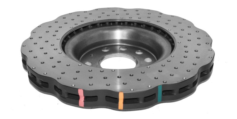 DBA 15-20 Volkswagen Golf R Front 4000 Series Cross Drilled Rotor w/Silver Hat - DBA42830WSLVXD