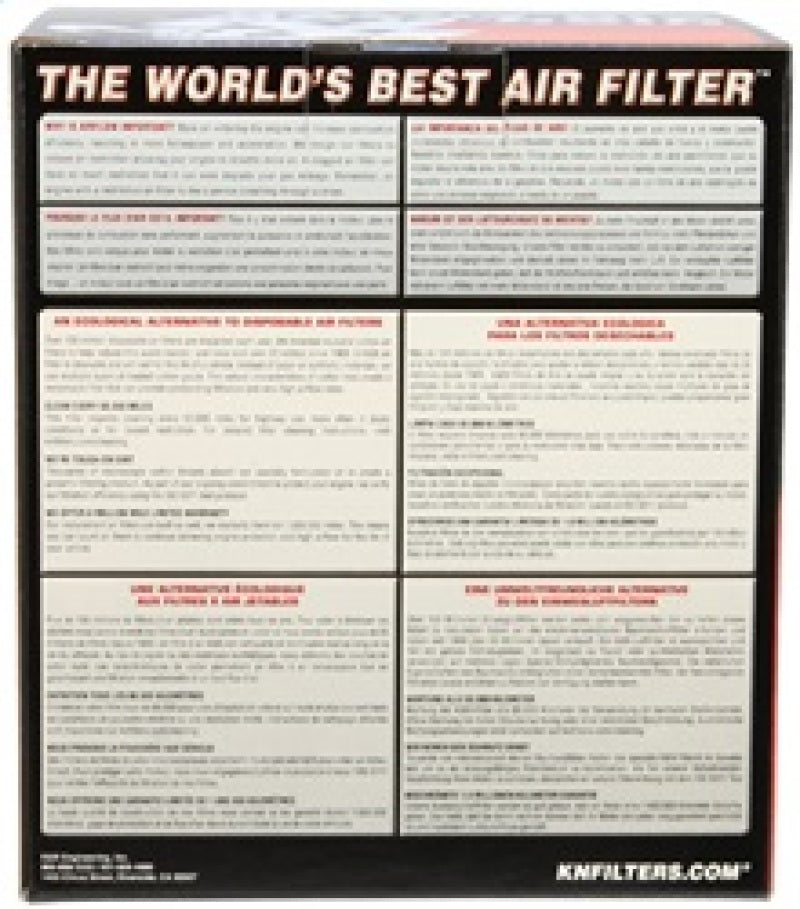 K&N Universal Air Filter 4in Flange / 5-3/8in Base / 4-1/2in Top / 6in Height - RU-4550