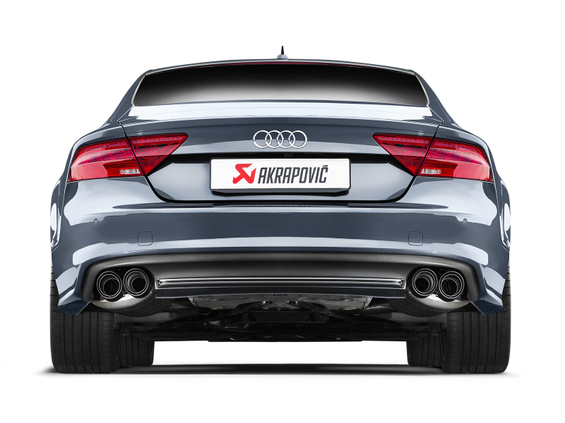 Akrapovic 13-17 Audi S6 Avant/Limousine (C7) Evolution Line Cat Back (Titanium) w/ Carbon Tips - S-AU/TI/6H