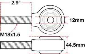SPC Performance xAxis Rod End Ball Joint - 15794