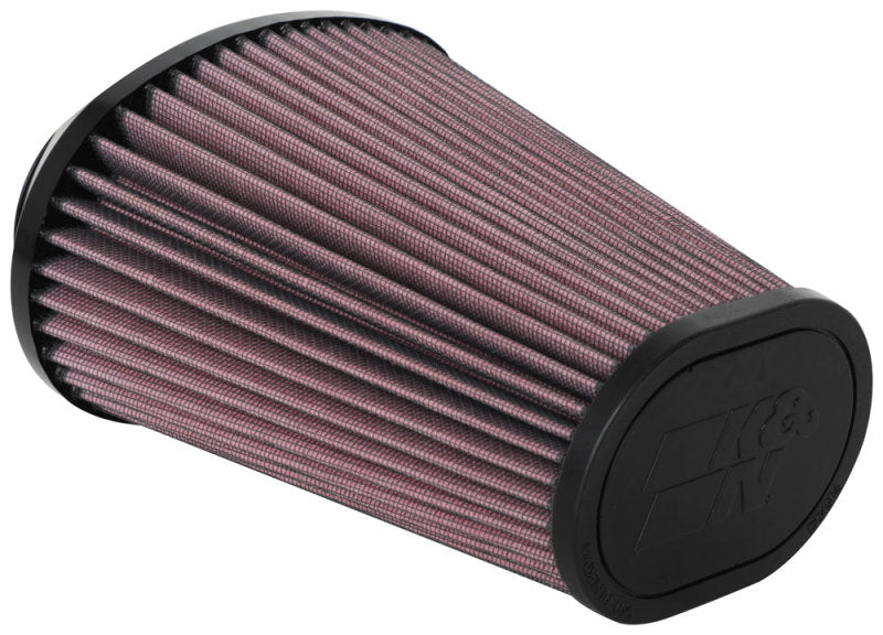 K&N Universal Clamp-On Air Filter 2.844x4.813in Flg ID x 6.5x4.75in B OD x 4.5x3.25in T OD x 7.5in H - RU-5063