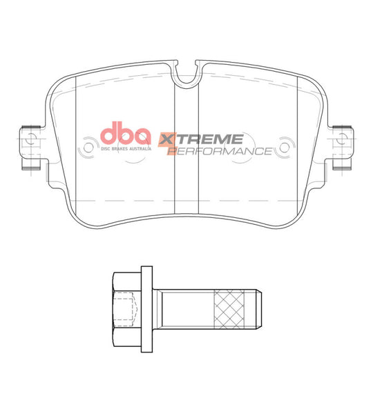 DBA 19-21 Audi A8 Quattro Rear XP Performance Brake Pads - DB15031XP