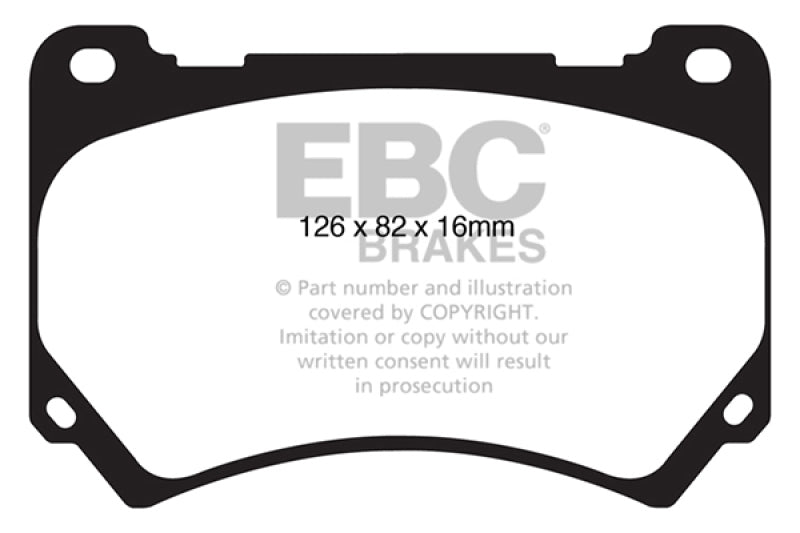 EBC 11+ Hyundai Equus 4.6 Redstuff Front Brake Pads - DP31849C