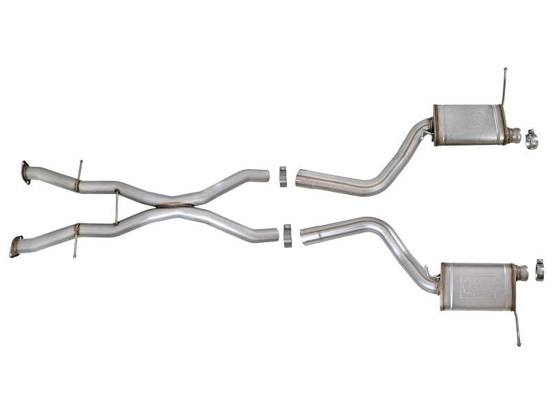 aFe MACHForce XP Cat-Back Exhaust Stainless No Tips 12-15 Jeep Grand Cherokee SRT/SRT-8 V8 Hemi 6.4L - 49-48053