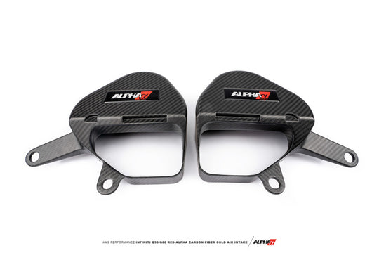AMS Performance Infiniti 17+ Q60 / 16+ Q50 3.0TT Alpha Matte Carbon Intake Covers - ALP.28.06.0004-1
