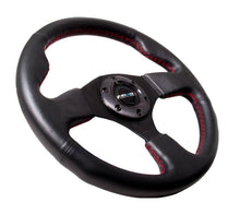 Load image into Gallery viewer, NRG Reinforced Steering Wheel (320mm) Leather w/Red Stitch - RST-012R-RS