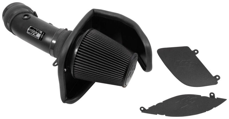 K&N 17-23 Dodge Charger/Challenger Hellcat SC 6.2L V8 DRYFLOW Performance Air Intake System - 30-2553TTK