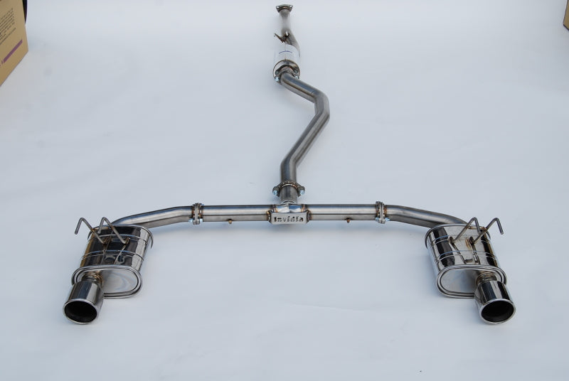 Invidia 2022+ Honda Civic Si (1.5T) 70mm Q300 Cat Back Exhaust - Rolled SS Tips - HS22HS4QD1RSL