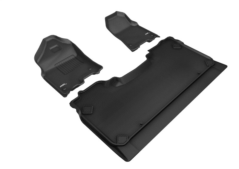 3D MAXpider 19-24 Dodge Ram 1500 Crew Cab W/ Bucket Front Row Kagu Black Full Set - L1DG02801509