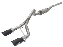 Load image into Gallery viewer, aFe Rebel Series CB 2.5in Dual Center Exit SS Exhaust w/ Black Tips 07-15 Jeep Wrangler 3.6L/3.8L V6 - 49-48056-B