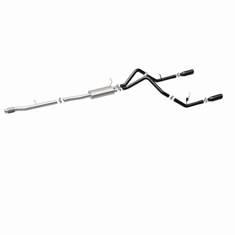 MagnaFlow SYS Cat-Back 4in Black Dual Split Rear Tips 14-15 Chevy Silverado/GMC Sierra 4.3L-5.3L - 15361