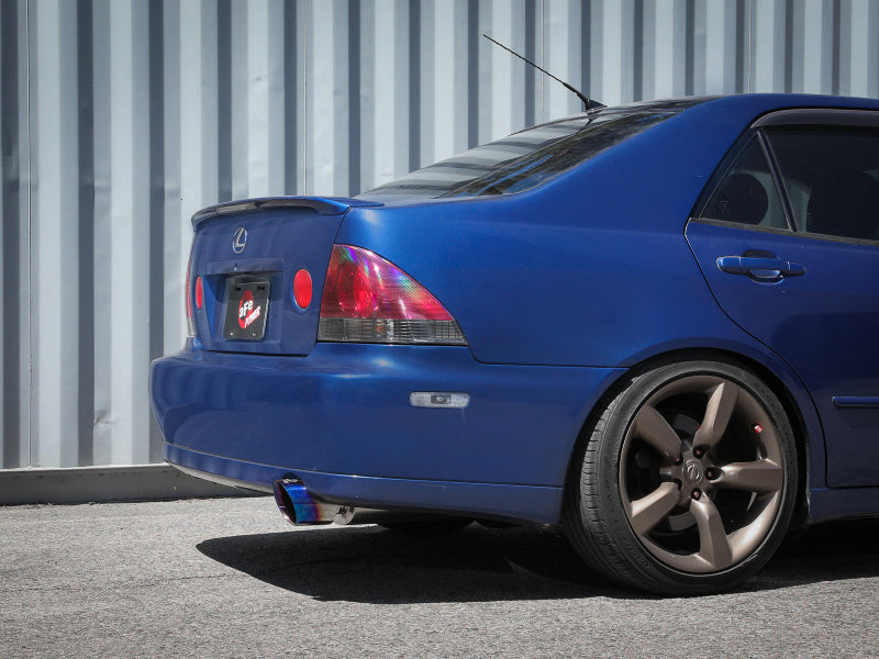 aFe Lexus IS300 01-05 L6-3.0L Takeda Cat-Back Exhaust System- Blue Tip - 49-36058-L