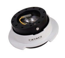 Load image into Gallery viewer, NRG Quick Release Kit Gen 2.5 - Black / White Ring w/Finger Grooves - SRK-250BK-WT