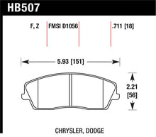 Load image into Gallery viewer, Hawk Performance Ceramic Street Brake Pads - HB507Z.711
