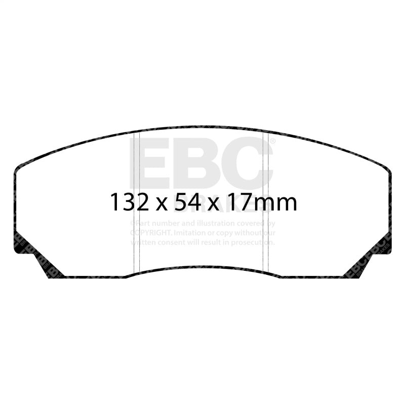 EBC 90-00 Aston Martin Vantage 5.3 (Twin Supercharged)(AP) Yellowstuff Front Brake Pads - DP4002R