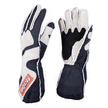 Load image into Gallery viewer, RaceQuip SFI-5 Gray/Black Large Outseam w/ Closure Glove - 356605