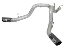 Load image into Gallery viewer, aFe ATLAS 4in DPF-Back Alum Steel Exhaust System w/Dual Exit Black Tip 2017 GM Duramax 6.6L (td) - 49-04086-B